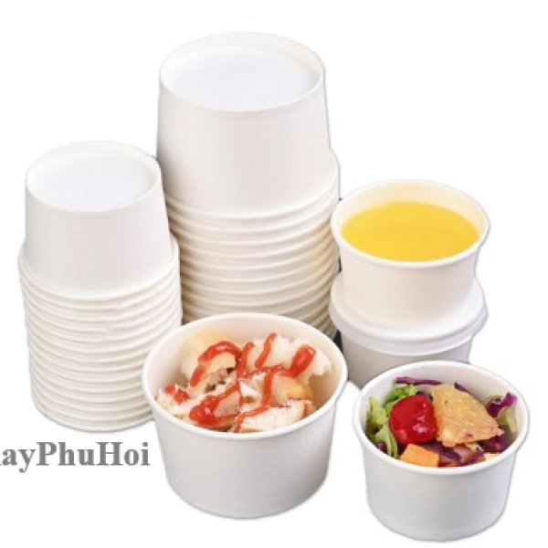 Tô Giấy Trắng 10oz (350ml)